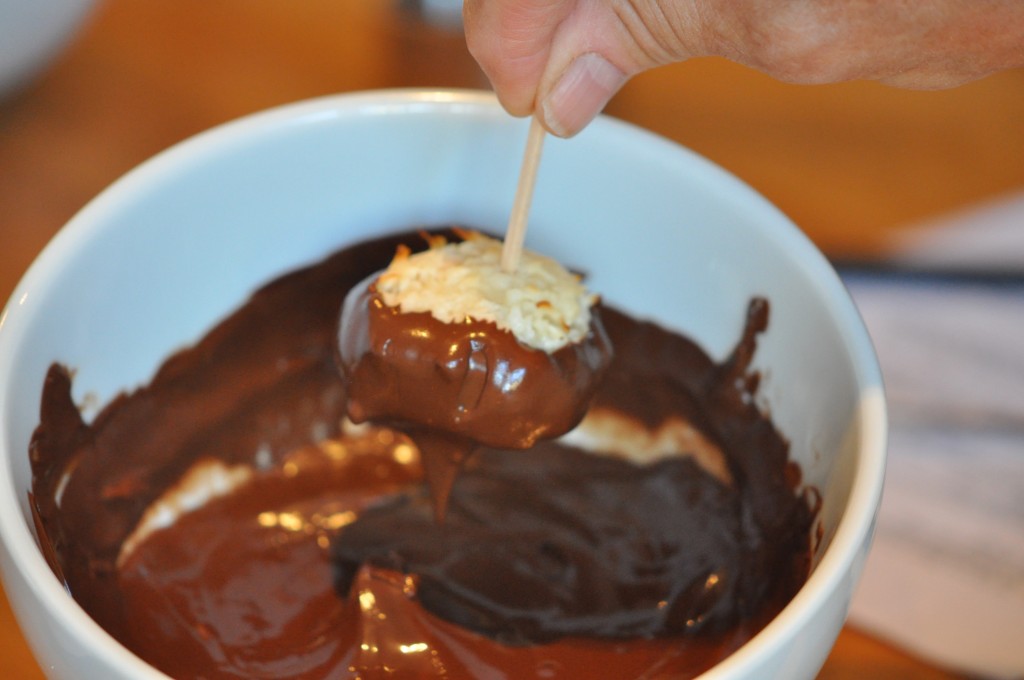 Choc Dipped Macs