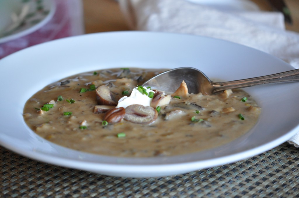 Wild Mushroom and Chestnut Soup