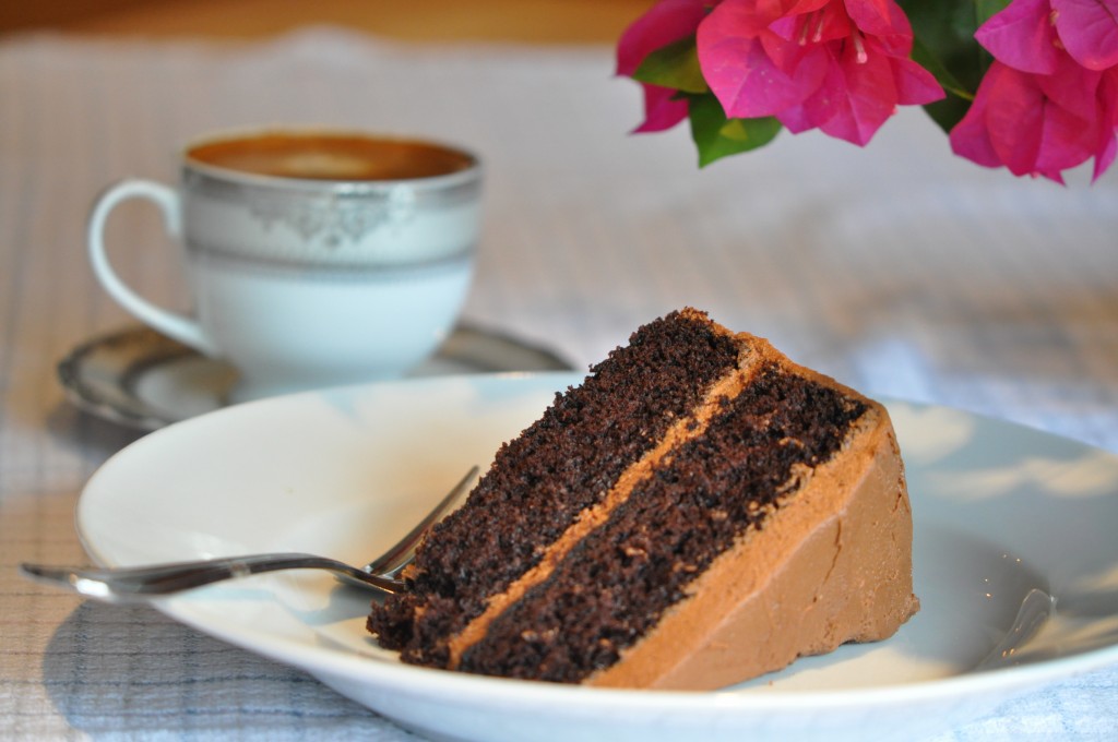 Dark Chocolate Cake - A Little Slice of Heaven