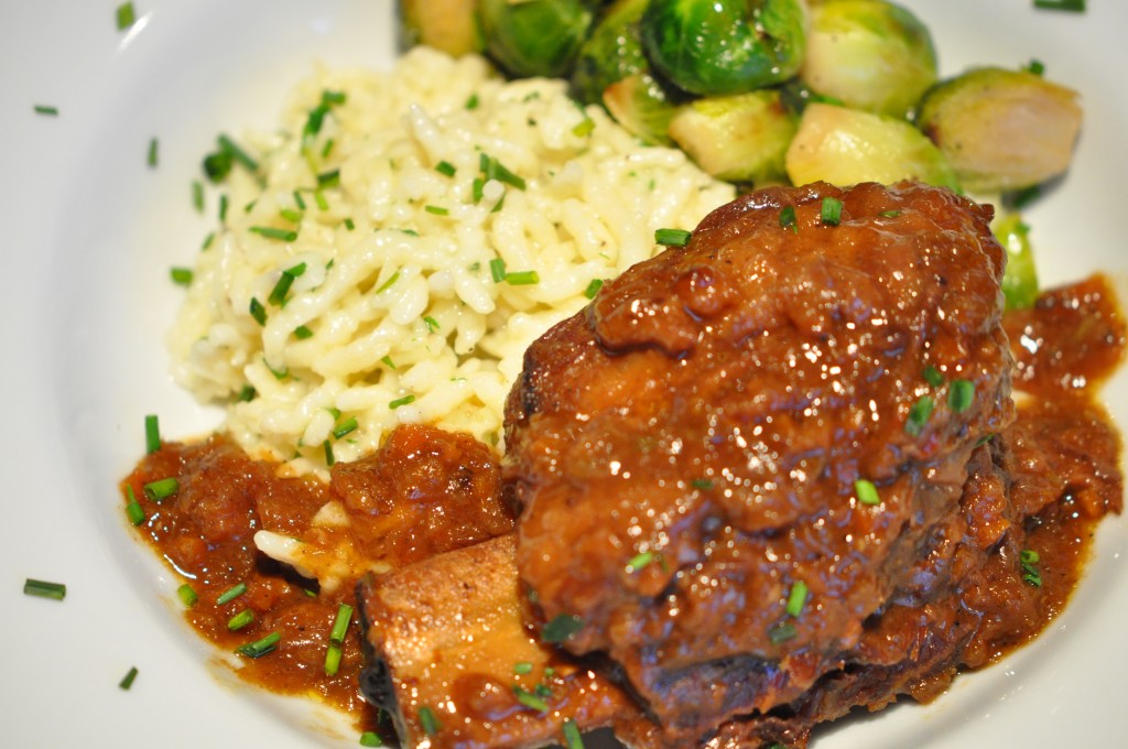 Short-Ribs, Spaetzel, Brussels Sprouts