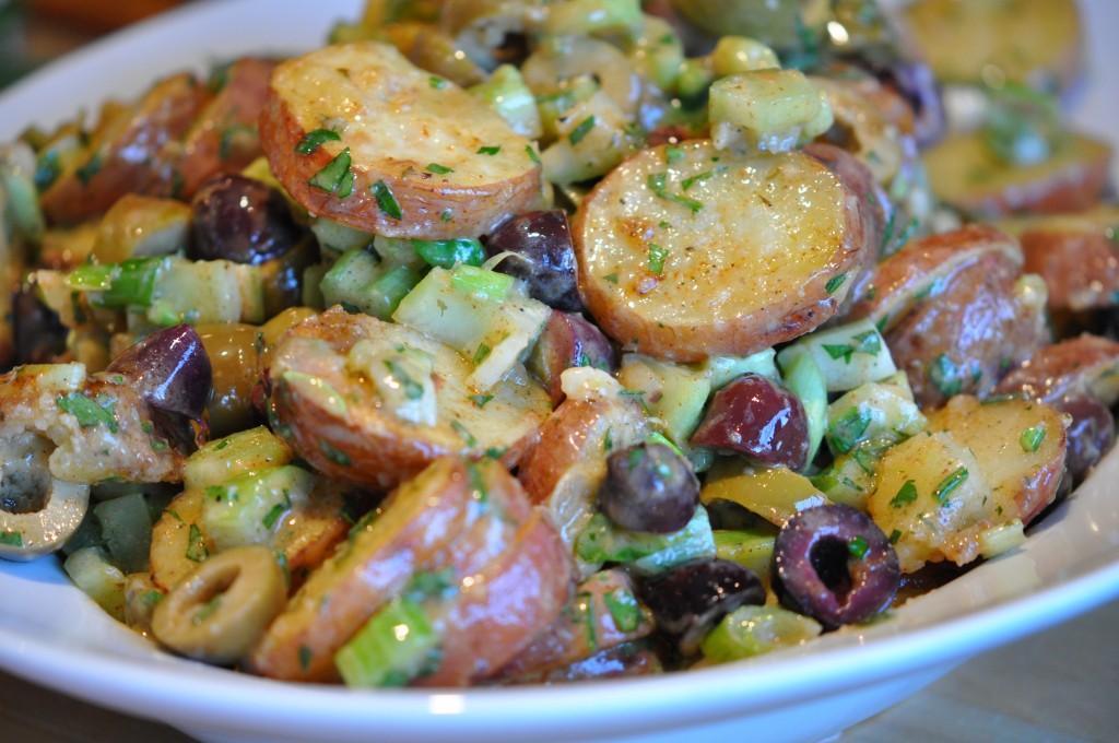 Roasted Moroccan Potato and Olive Salad