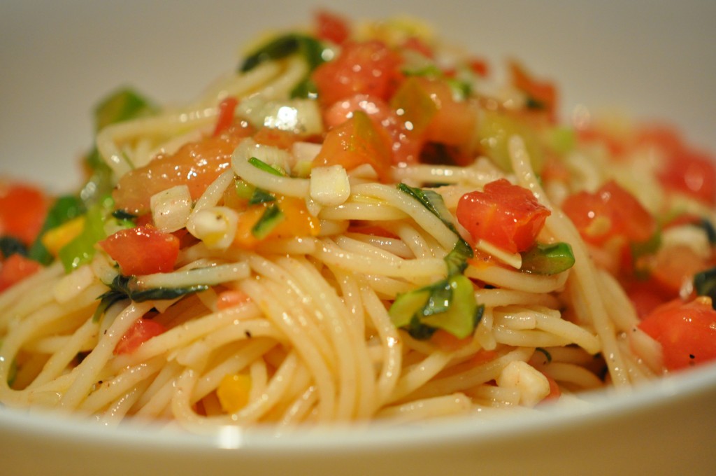 Angel Hair Pasta with Tomatoes and Basil