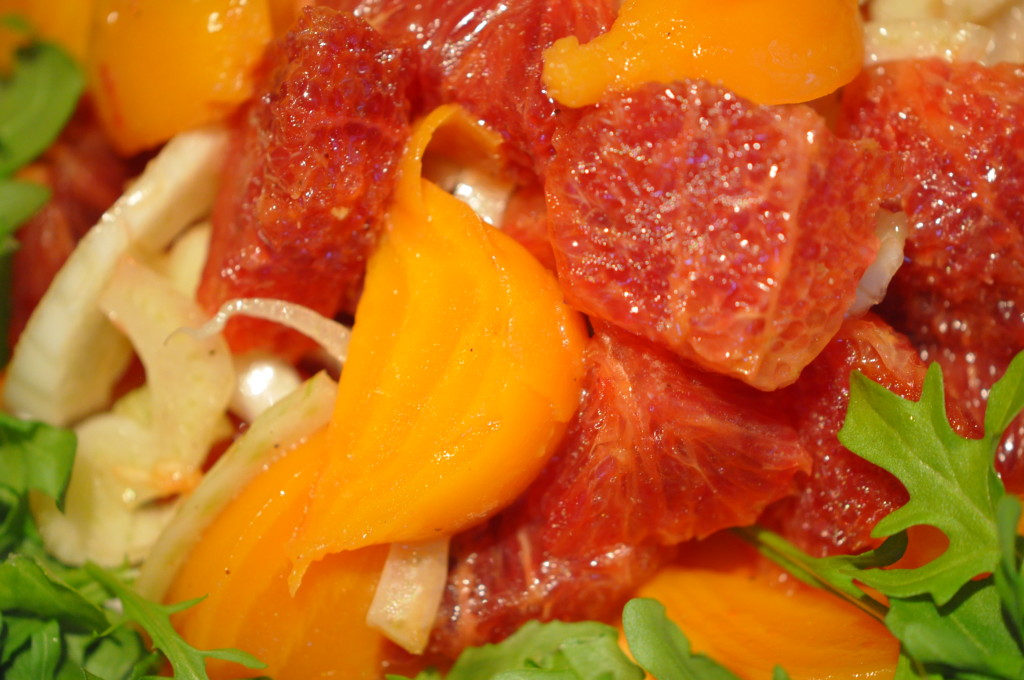 Blood Orange Salad with Yellow Beets and Fennel